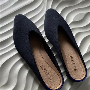Rothy's Navy Pointed Knit Flats